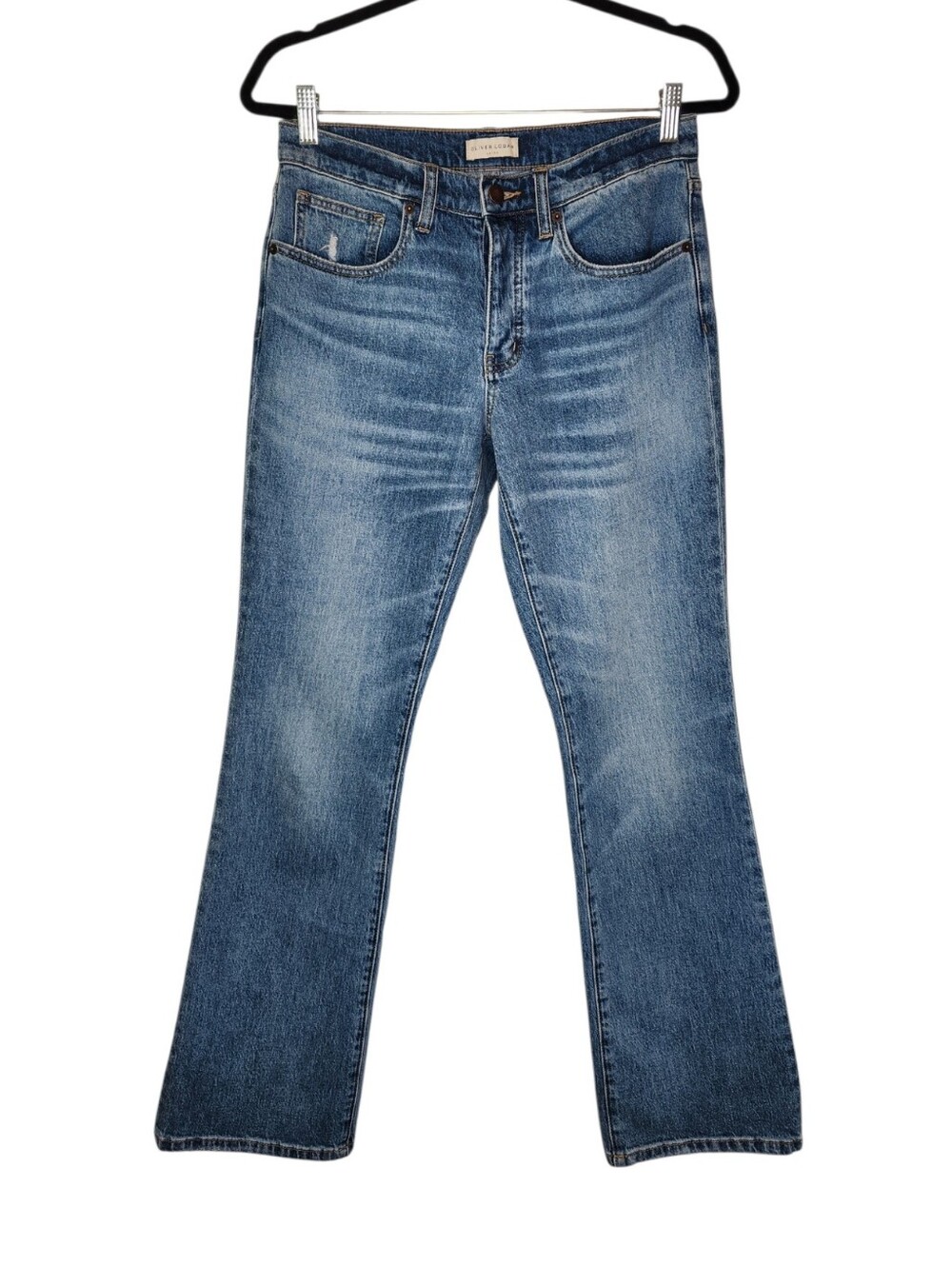 Oliver Logan Mid Rise Button Fly Straight Leg Jeans Size 27